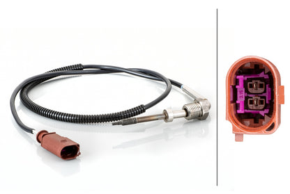 HELLA Sensor, exhaust gas temperature - 2-pin connector 6PT014494-631