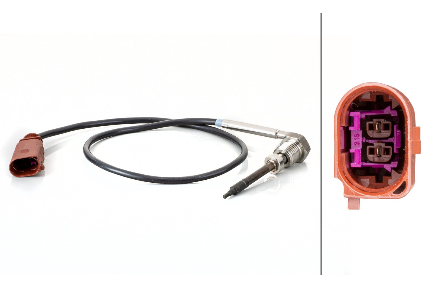 HELLA Sensor, exhaust gas temperature - 2-pin connector 6PT014494-691