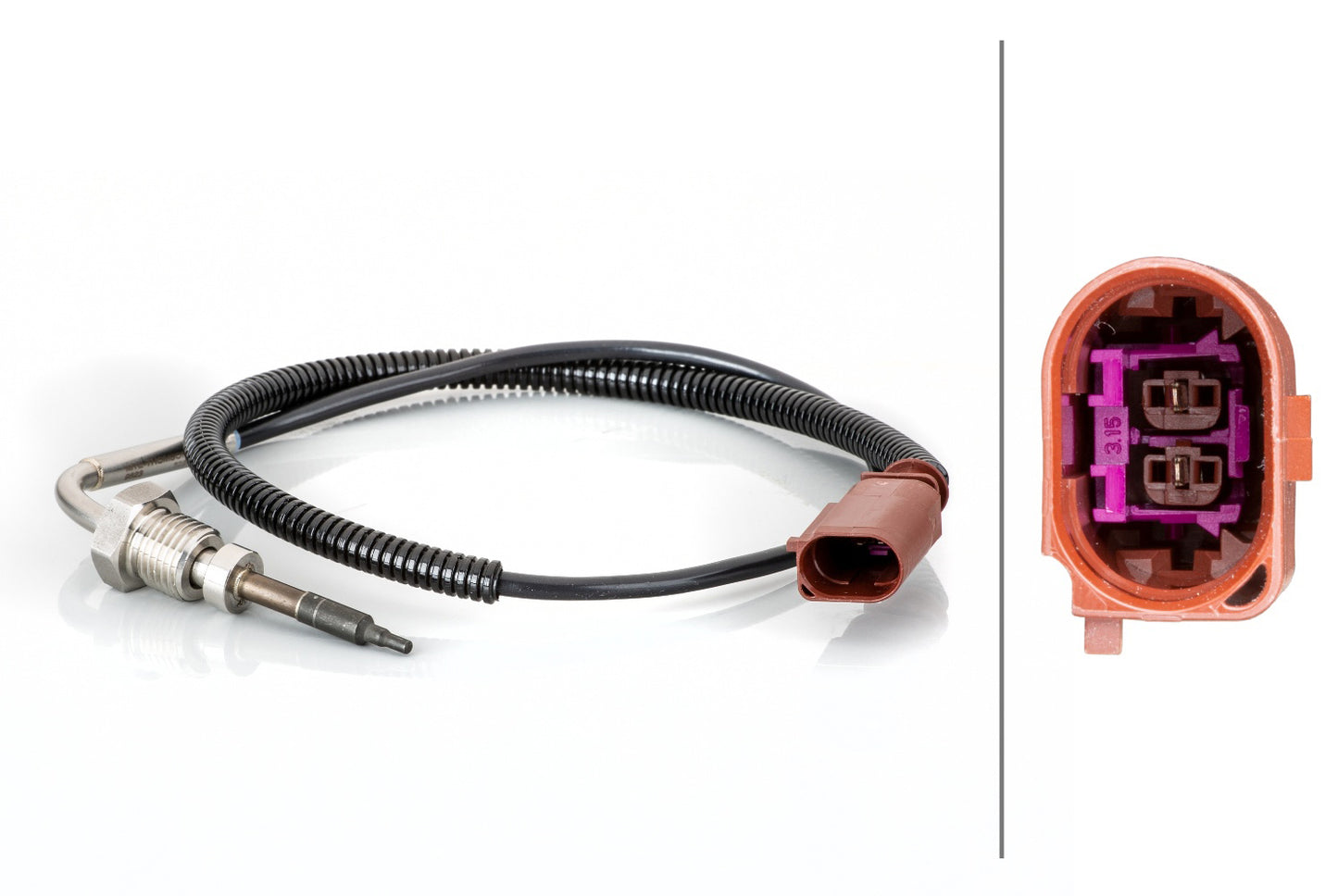 HELLA Sensor, exhaust gas temperature - 2-pin connector 6PT014494-781