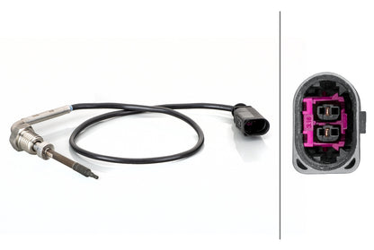 HELLA Sensor, exhaust gas temperature - 2-pin connector 6PT014494-861