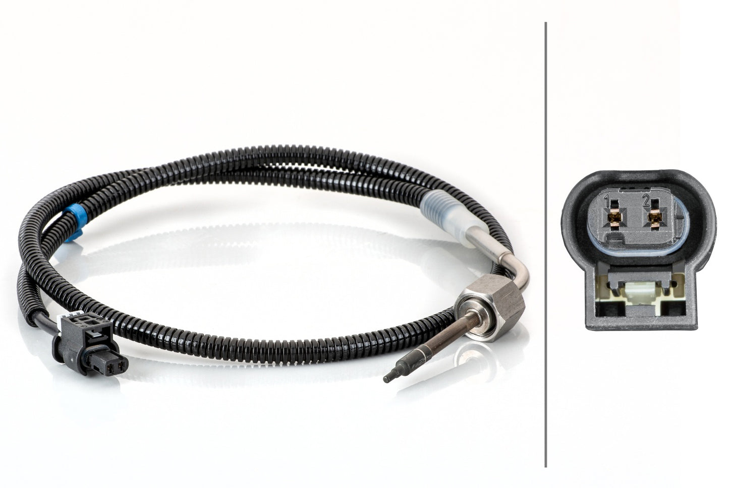 HELLA Sensor, exhaust gas temperature - 2-pin connector 6PT014494-891