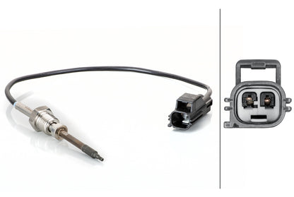 HELLA Sensor, exhaust gas temperature - 2-pin connector 6PT014495-011