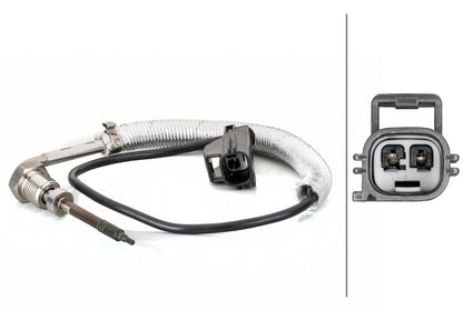 HELLA Sensor, exhaust gas temperature - 2-pin connector 6PT014495-111