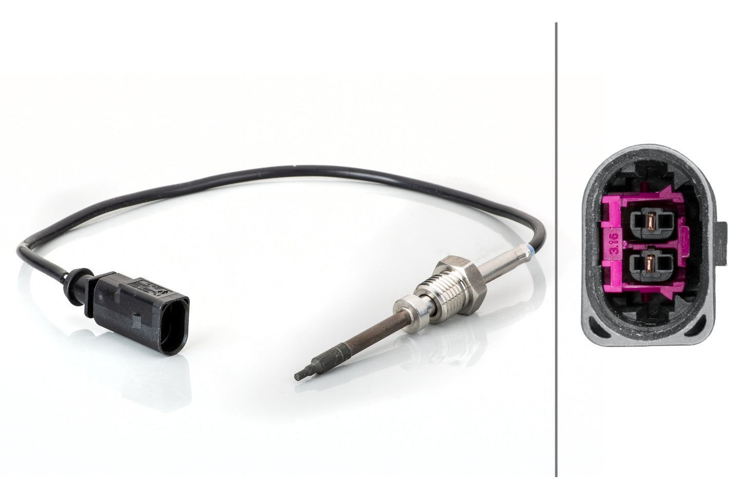 HELLA Sensor, exhaust gas temperature - 2-pin connector 6PT014495-131