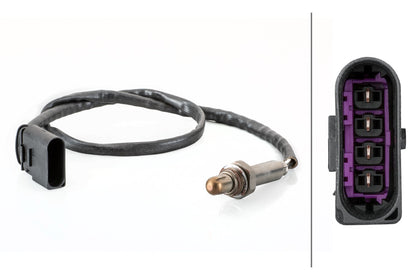 HELLA Oxygen sensor - 4-pin connector 6PA358103-451