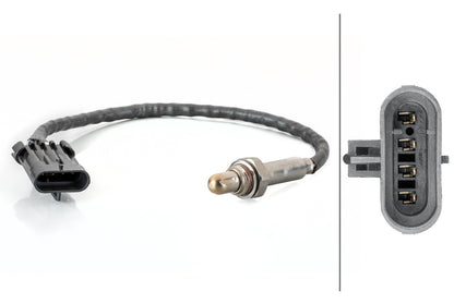 HELLA Oxygen sensor - 4-pin connector 6PA358103-501