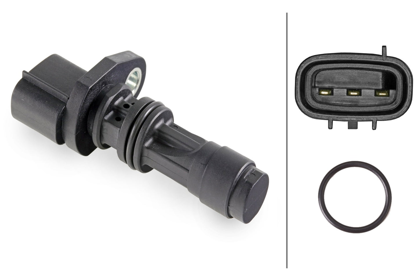 HELLA Sensor, crankshaft pulse - 3-pin connector 6PU009168-331
