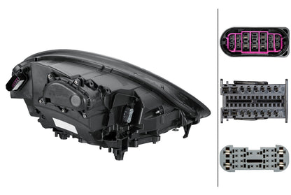 HELLA Matrix-Headlight - left - for e.g. Porsche Panamera (971) 1EX012254-411