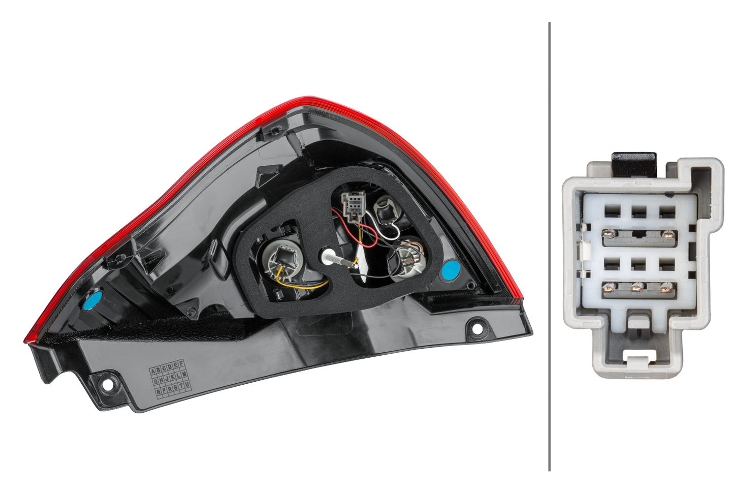 HELLA Rearlight - Hybrid - left - for e.g. Ford Fiesta VI (Cb1, Ccn) 2SD354850-011