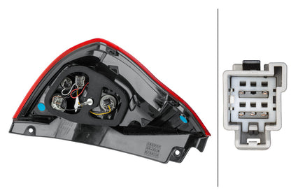 HELLA Rearlight - Hybrid - right - for e.g. Ford Fiesta VI (Cb1, Ccn) 2SD354850-021