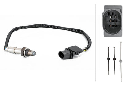 HELLA Oxygen sensor - 6-pin connector 6PA358103-101