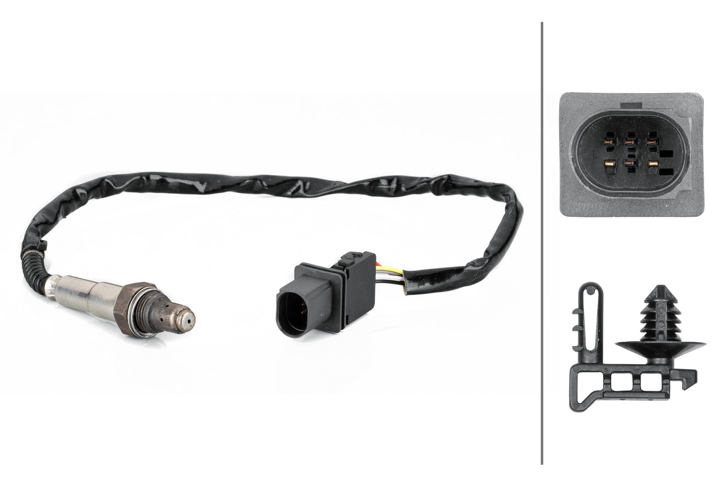 HELLA Oxygen sensor - 6-pin connector 6PA358103-131