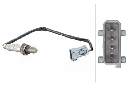 HELLA Oxygen sensor - 4-pin connector 6PA358103-281