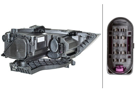 Halogen-Headlight - left - for e.g. Audi Q3 (8UB, 8UG)