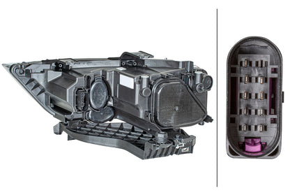 Halogen-Headlight - right - for e.g. Audi Q3 (8UB, 8UG)