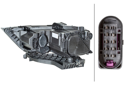 Halogen-Headlight - right - for e.g. Audi Q3 (8UB, 8UG)