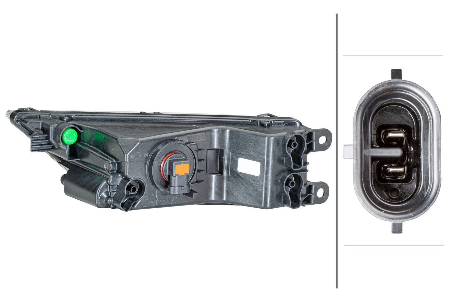 HELLA Bulb-Front Fog Light - right - for e.g. VW Tiguan (AD1) 1NG354843-121