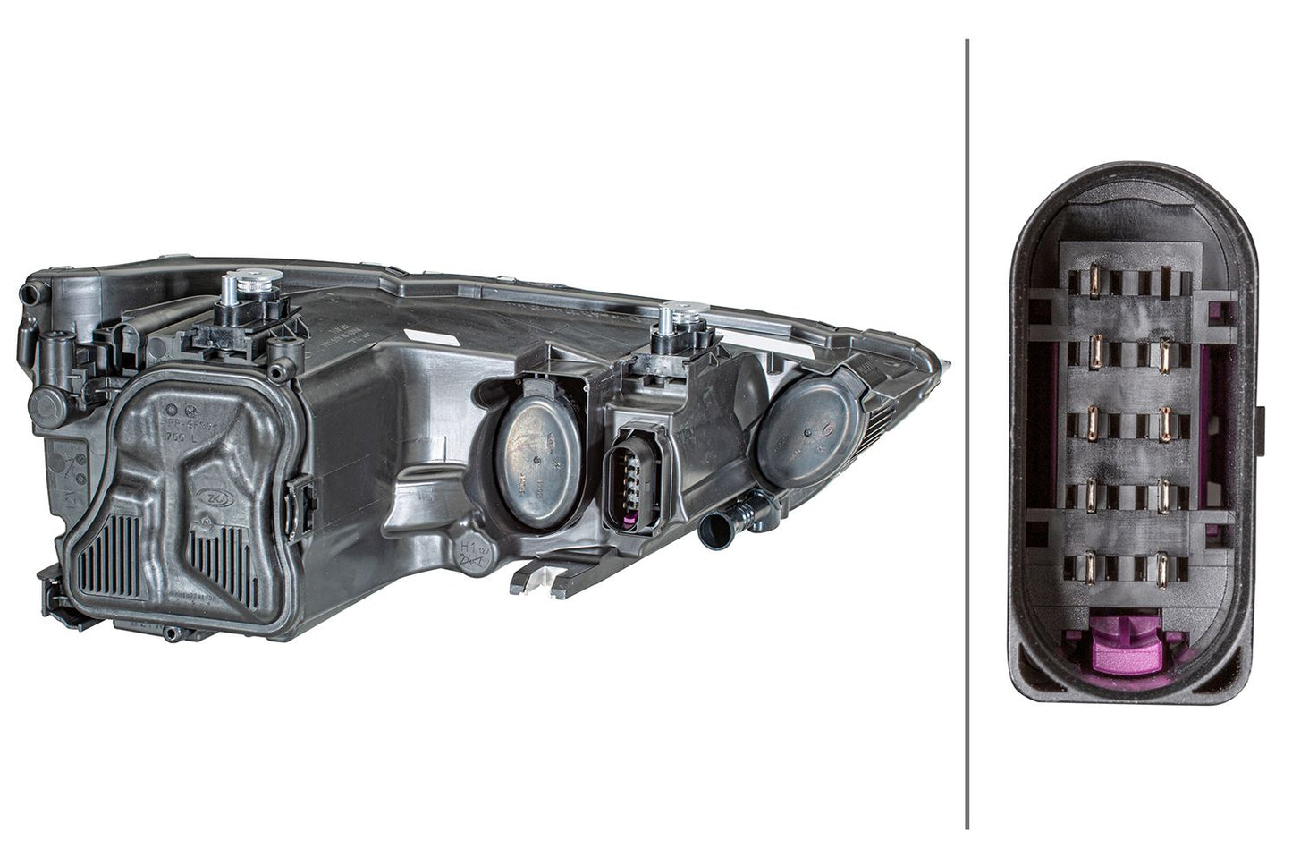 Halogen/FF-Headlight - right - for e.g. Audi A1 (8X1, 8XK)