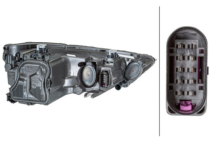Halogen/FF-Headlight - right - for e.g. Audi A1 (8X1, 8XK)