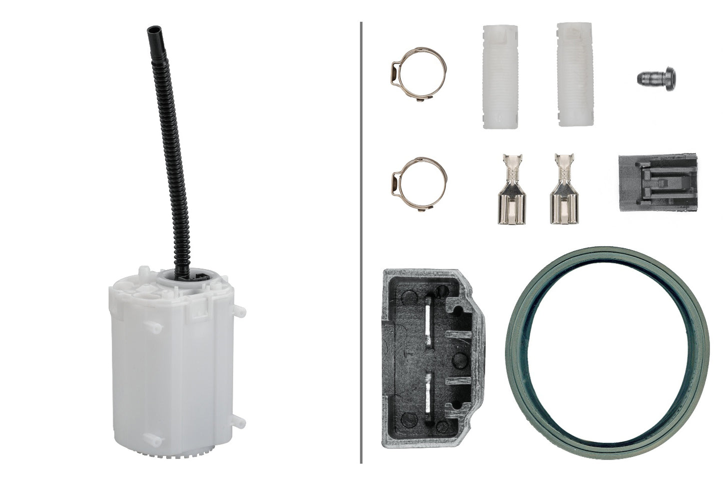 HELLA Swirl Pot, fuel pump - Electric - 4-pin connector 8TF358146-241