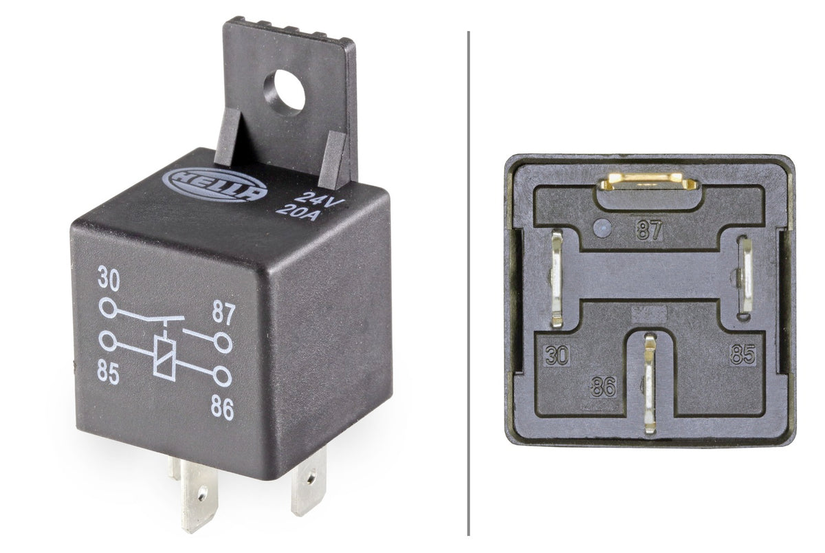 HELLA Relay, main current - 24V - 4-pin connector 4RA965400-101