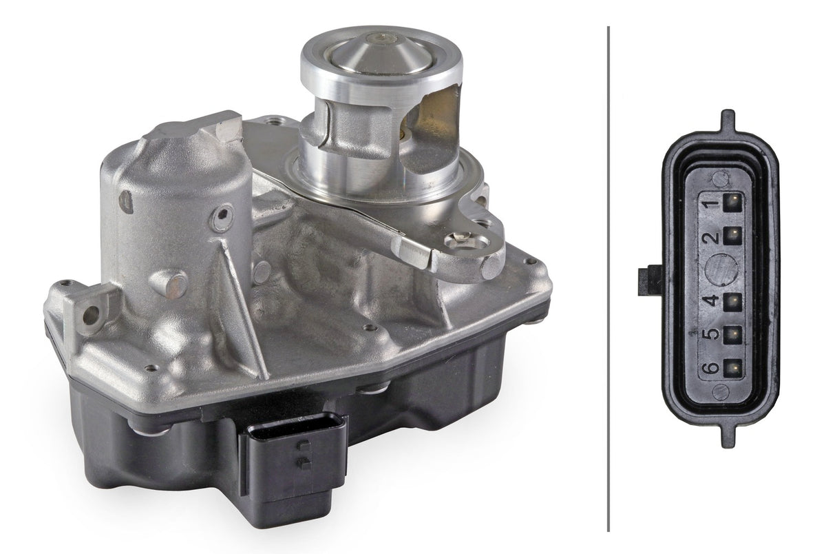 HELLA EGR Valve - Electric - 6-pin connector 6NU014864-431