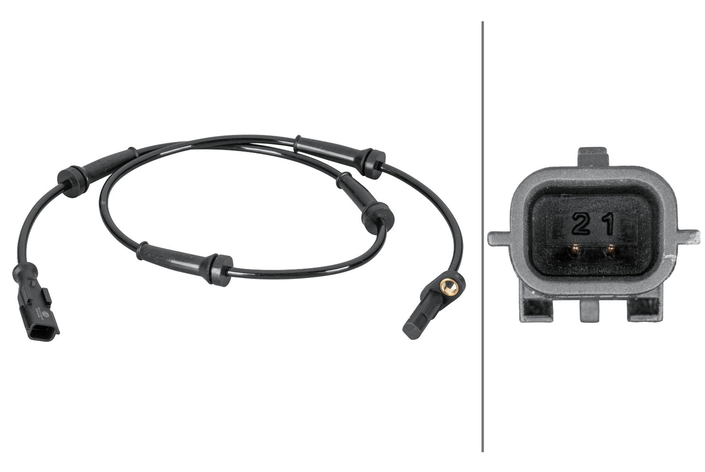 HELLA Sensor, wheel speed - 2-pin connector 6PU012806-631