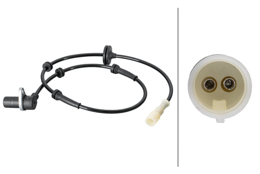 HELLA Sensor, wheel speed - 2-pin connector 6PU012806-651