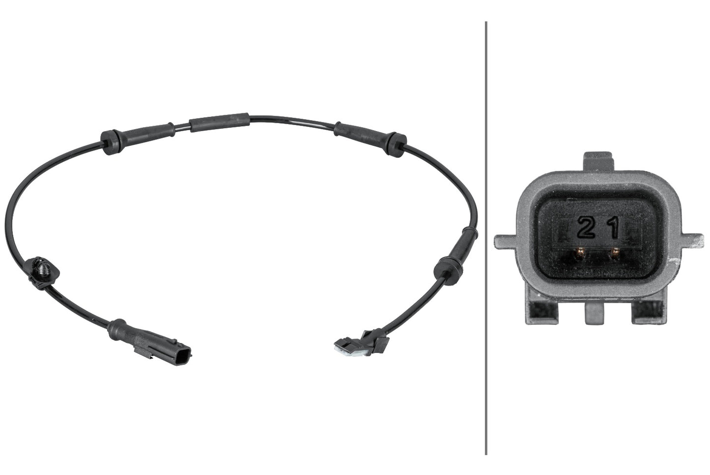 HELLA Sensor, wheel speed - 2-pin connector 6PU012806-681
