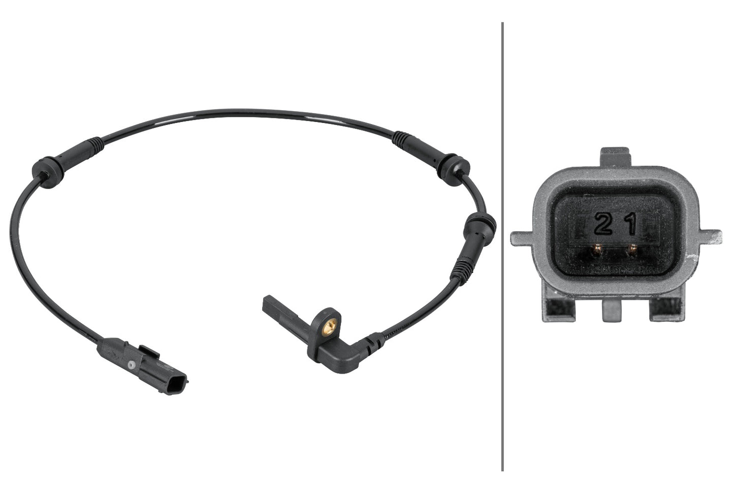 HELLA Sensor, wheel speed - 2-pin connector 6PU012806-861