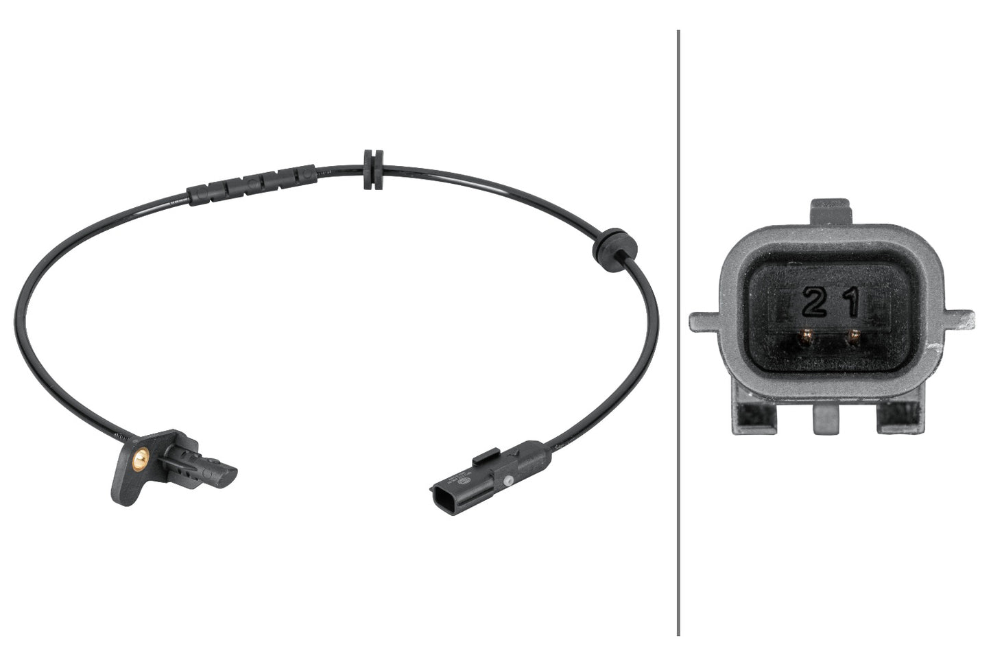 HELLA Sensor, wheel speed - 2-pin connector 6PU012806-871