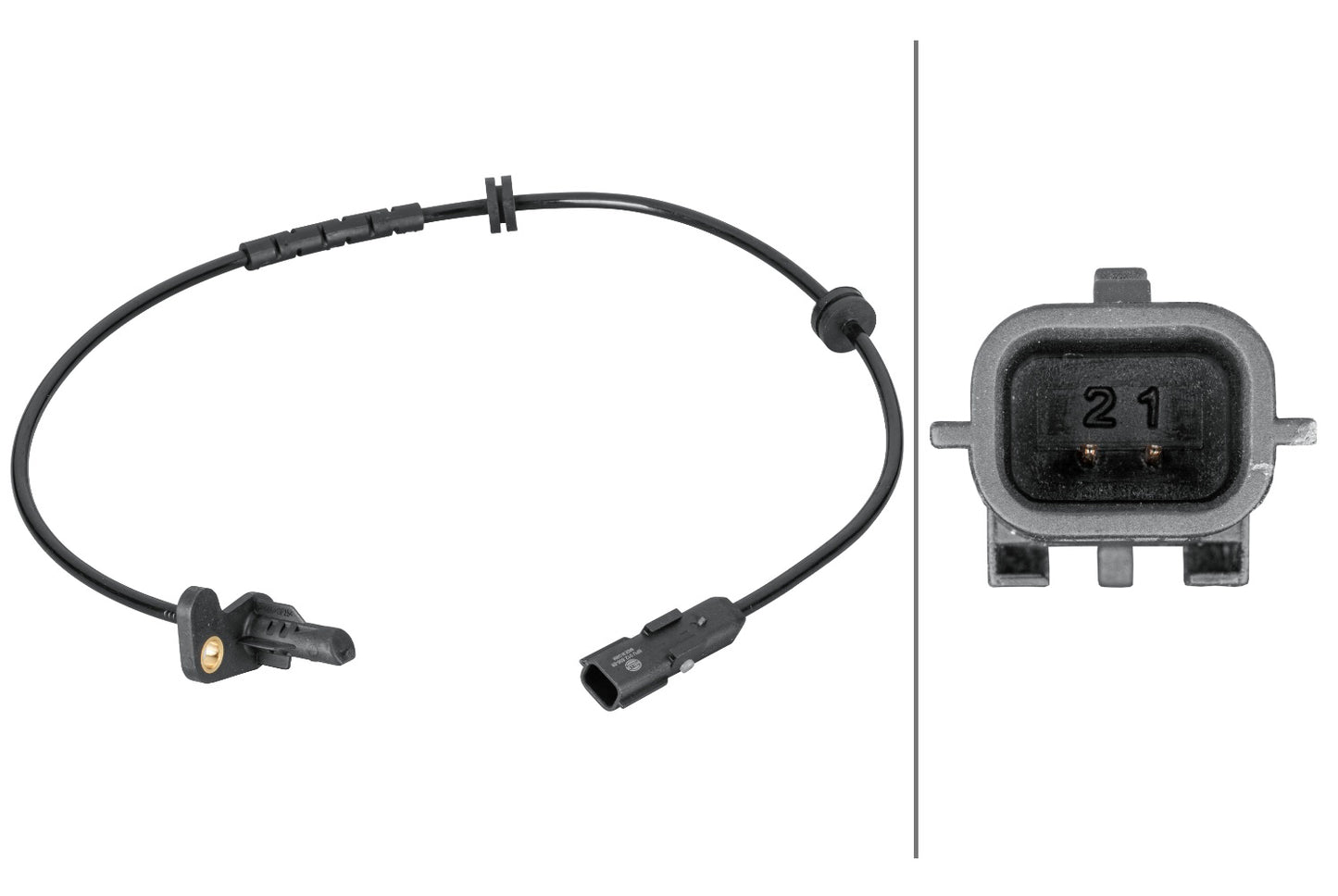 HELLA Sensor, wheel speed - 2-pin connector 6PU012806-881