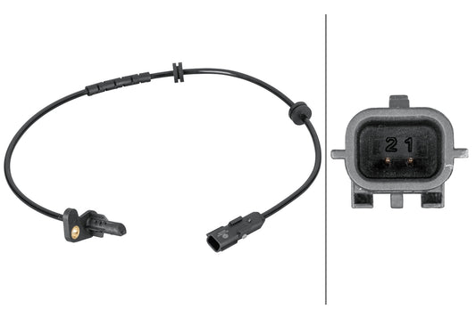 HELLA Sensor, wheel speed - 2-pin connector 6PU012806-881