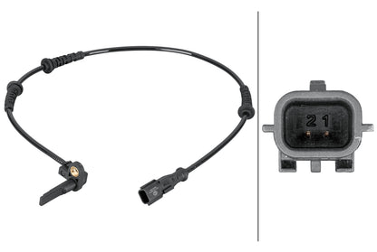 HELLA Sensor, wheel speed - 2-pin connector 6PU012806-941