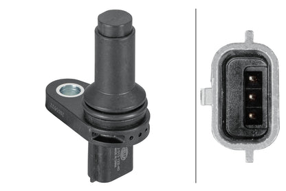 HELLA Sensor, crankshaft pulse - 3-pin connector 6PU013122-401