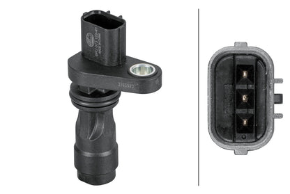 HELLA Sensor, crankshaft pulse - 3-pin connector 6PU013122-411