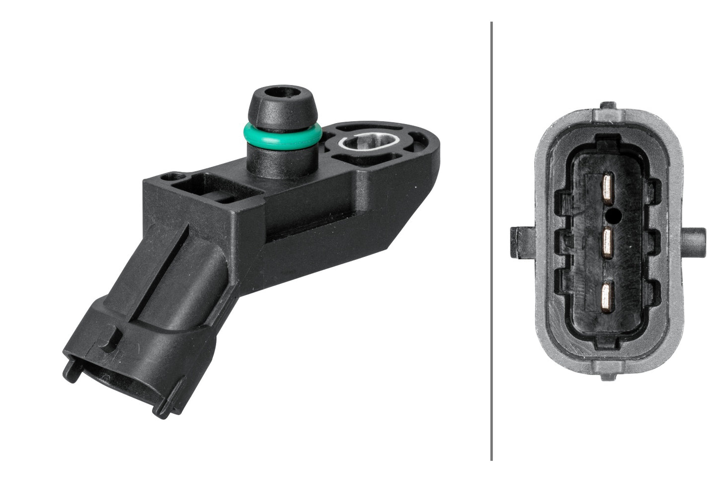 HELLA Sensor, boost pressure - 3-pin connector - Bolted 6PP009400-111