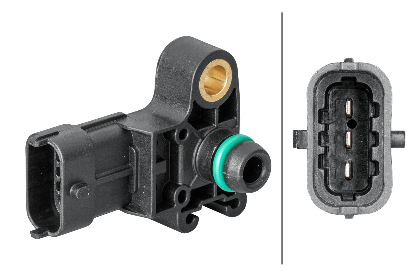 HELLA Sensor, intake manifold pressure - 3-pin connector 6PP013112-081