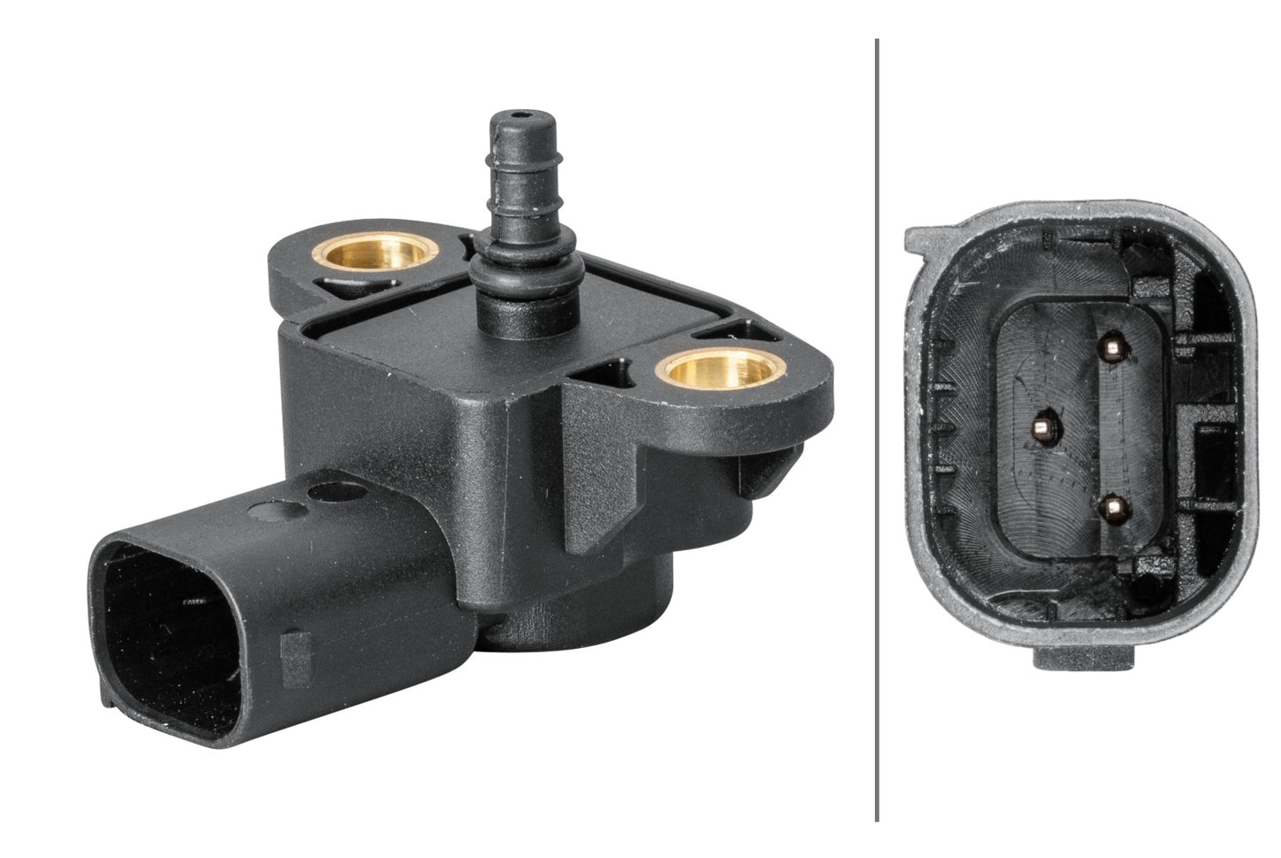 HELLA Sensor, boost pressure - 3-pin connector - Bolted 6PP358152-061