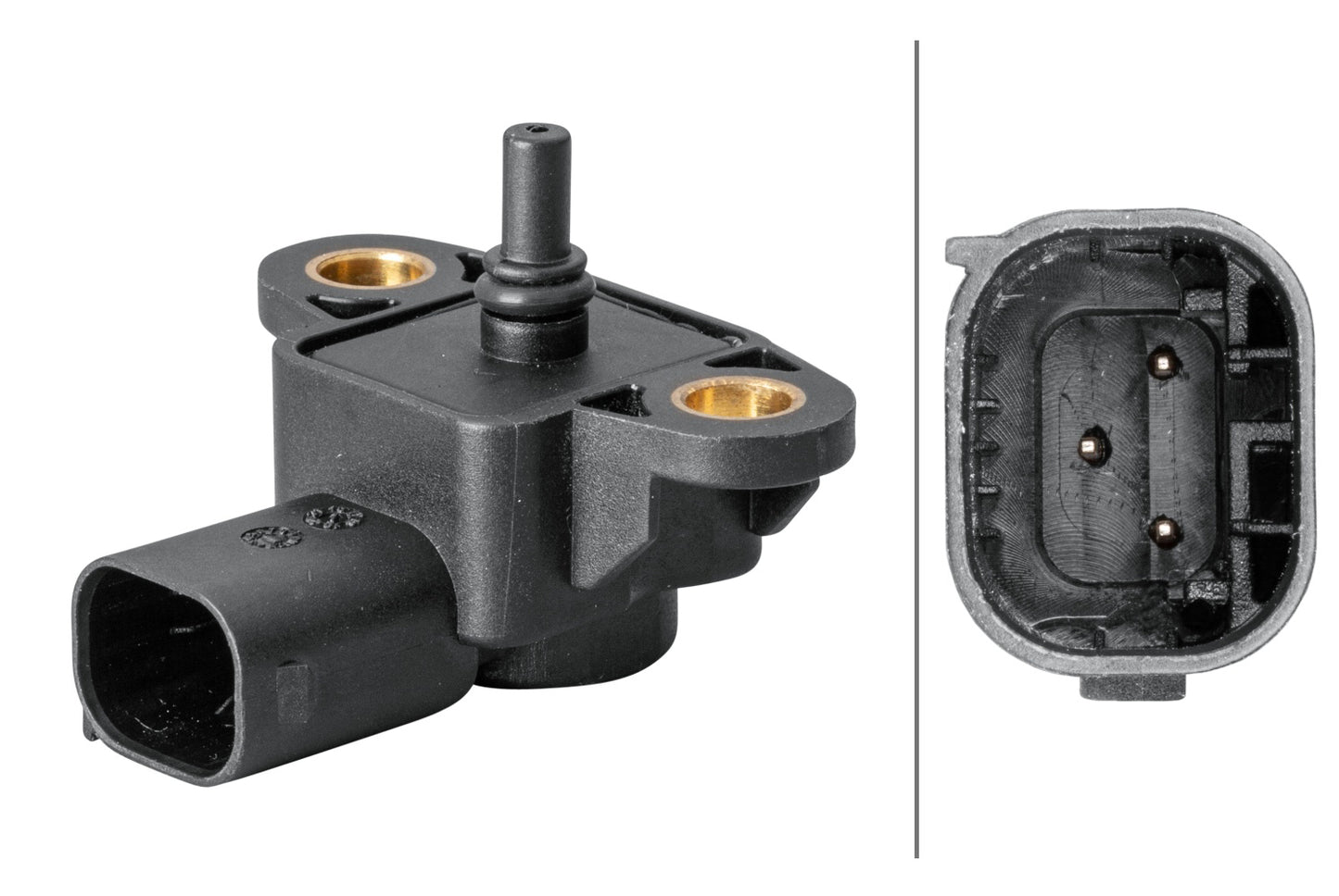 HELLA Sensor, boost pressure - 3-pin connector - Bolted 6PP358152-071