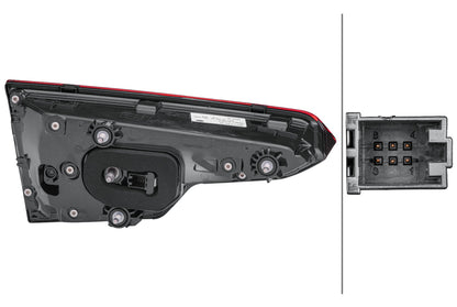 HELLA Rearlight - LED - Inner Section - right - for e.g. Audi A4 (8W2, 8WC, B9) 2SV012247-281