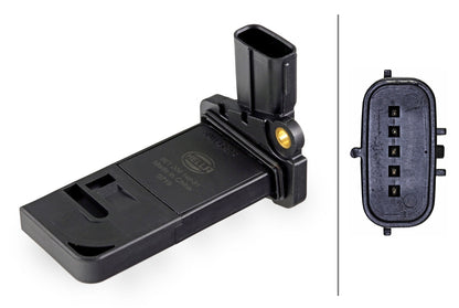 HELLA Mass Air Flow Sensor - 5-pin connector - Bolted 8ET009149-511