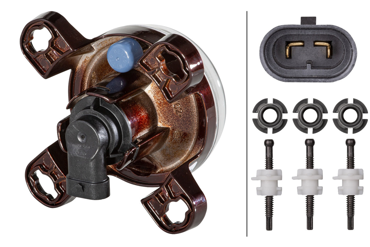 HELLA FF/Halogen/DE-Headlight - 90mm Performance - 24V 1K0247043-107
