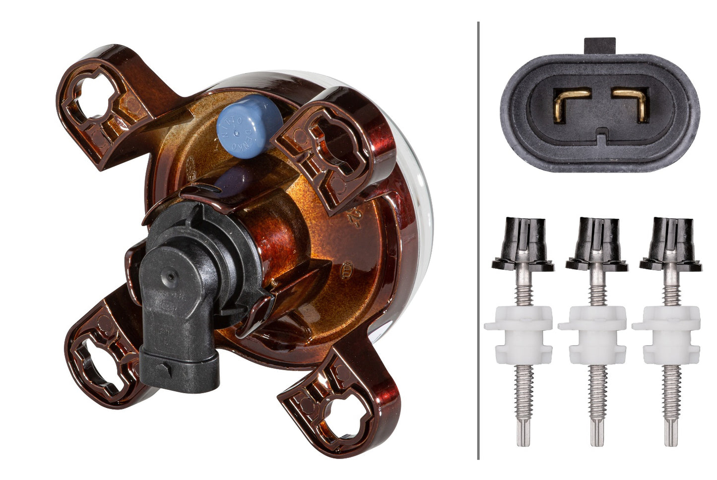 HELLA FF/Halogen-Headlight - 90mm Performance - 12V 1K0247043-127