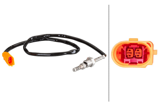 HELLA Sensor, exhaust gas temperature - 2-pin connector 6PT010376-271