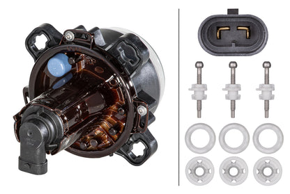 HELLA Halogen/DE-Headlight - 90mm Performance - 12V 1ML247042-027