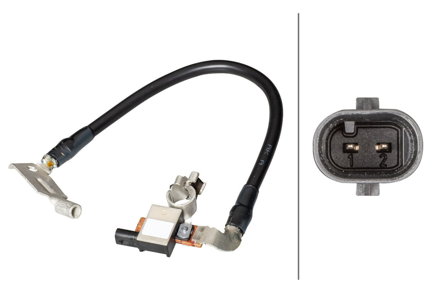 HELLA Sensor, battery management - 12V - Bolted 6PK013288-911
