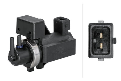 HELLA EGR valve, exhaust control - Electric-pneumatic - 2-pin connector - Solenoid Val 6NU010171-871