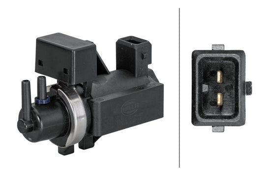 HELLA EGR valve, exhaust control - Electric-pneumatic - 2-pin connector - Solenoid Val 6NU010171-871