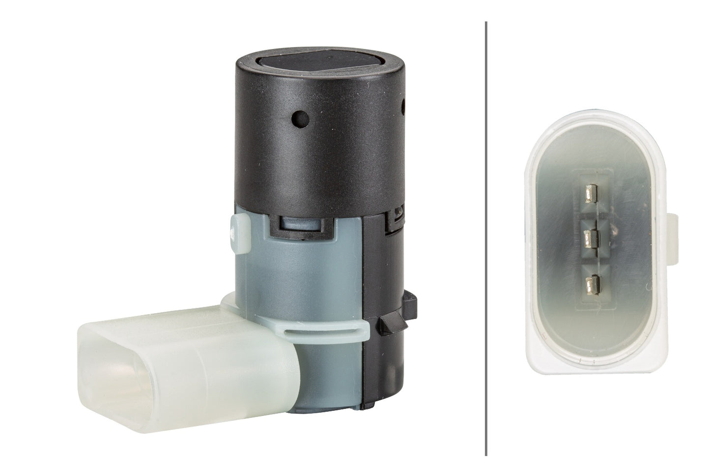 HELLA Sensor, park distance control - angled - 3-pin connector - Plugged 6PX358141-241
